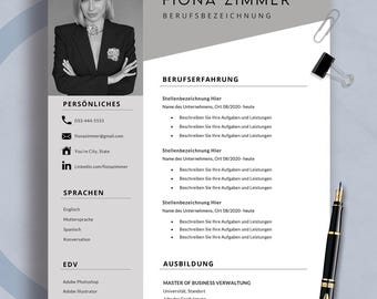 Lebenslaufvorlage: Modernes Lebenslaufdesign, ATS-freundlich (Digitaler Download)