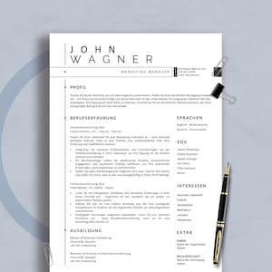 Lebenslauf Vorlage Deutsch, Bewerbungsvorlagen, Lebenslauf Vorlage Word, Google Docs, Pages, Ausbildung Bewerbung, Tabellarischer Lebenslauf