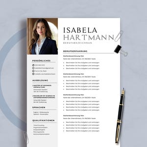 Bewerbungsvorlage Deutsch | Lebenslauf Vorlage Word, Google Docs & Pages | Cv Vorlage Anschreiben, Anlagen, Deckblatt, Motivationsschreiben