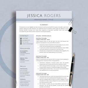 Professional Resume, Template for MS Word, Mac Pages, Google Docs , Modern Resume/CV Template, Minimalist Resume, Resume Template 2025