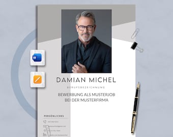 Deutsche Lebenslauf Vorlage, Lebenslauf Vorlage für Word & Mac Seiten