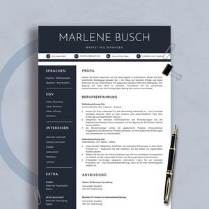 Lebenslauf Vorlage deutsch Word + Pages Bewerbungsvorlage moderne Bewerbung,2025 Lebenslauf deutschland mit foto, Lebenslauf minimalistisch