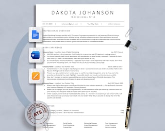 Szablon CV ATS: minimalistyczne CV, list motywacyjny (do pobrania w wersji cyfrowej)