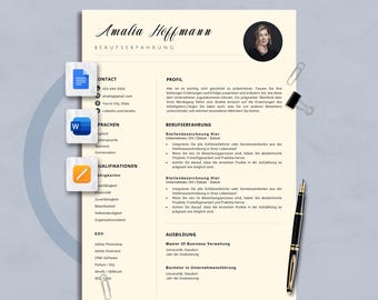 Bewerbungsvorlagen Word, Lebenslauf muster 2025 Bewerbung, Lebenslauf Vorlage Google Docs, Apple Pages, Lebenslauf Deutsch Vorlagen