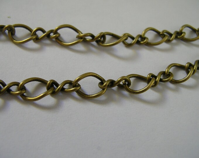 Antique Brass Figure Eight Chain, Vintage Style, 3 Feet - Etsy