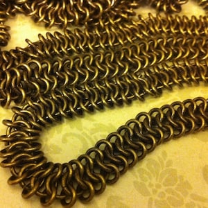 Chain Antique Brass plated High Quality mesh chain 11mm