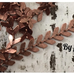 Chain I297 chevron petite 6.5mm High Quality solid brass antique COPPER plating CHEVRON chain