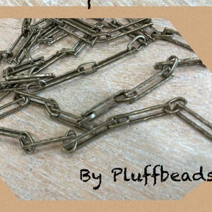 Chain PAPERCLIP Large link High Quality Large link PAPERCLIP Antique bronze color plated elongated oval link chain