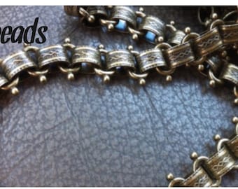 Chain BOOK chain ANTIQUE BRASS repurpose plated
