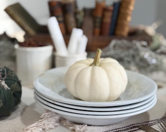 Vintage alfred meakin england royal ironstone china Ironstone Soup Bowls, Set of 4