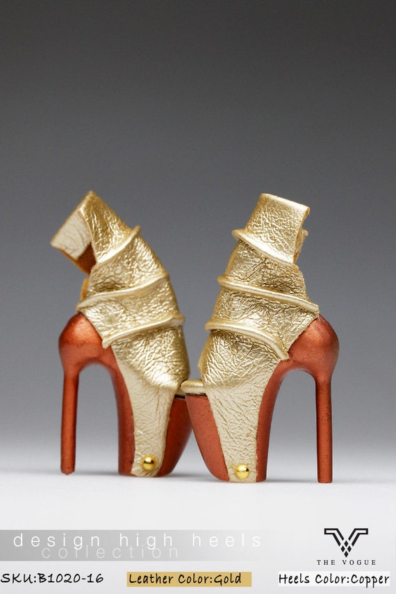 copper high heels