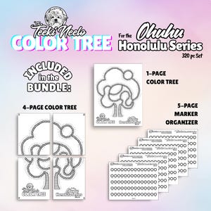 Ohuhu COLOR TREE and SWATCH for the Honolulu 320 pc Set - Printable Color Tool &  Marker Organizer Swatch (Instant Download) by Teeki Neelo