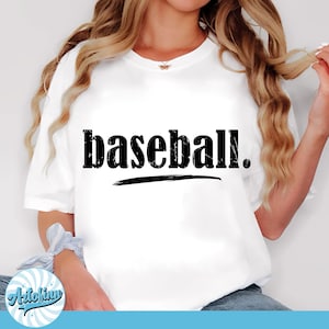 Baseball Typography Design | Digital Download | PNG File | Sublimation Design| Png Design | Retro Typewriter | Vintage Distressed Design