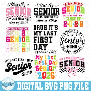 Senior 2026 SVG: Graduation Back to School Design (Digital Download)