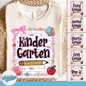 Preppy Teacher PNG Bundle: Pink Bow Coquette Design (Digital Download)