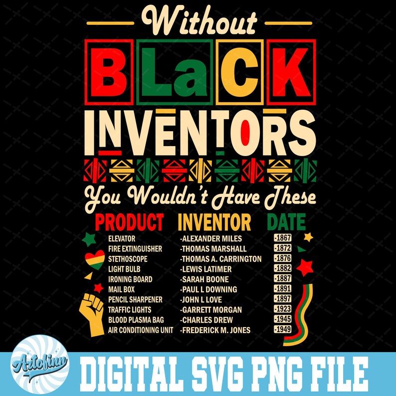 Black Inventors Black History SVG, Melanin African Svg, Black History ...