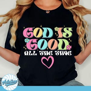 God Is Good PNG: Christian Bible Verse, Sublimation Design (Digital Download 4500x5400px)