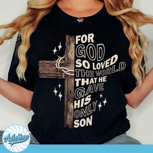 Christian Cross Bible Verse PNG: Religious Sublimation Design (Digital Download)