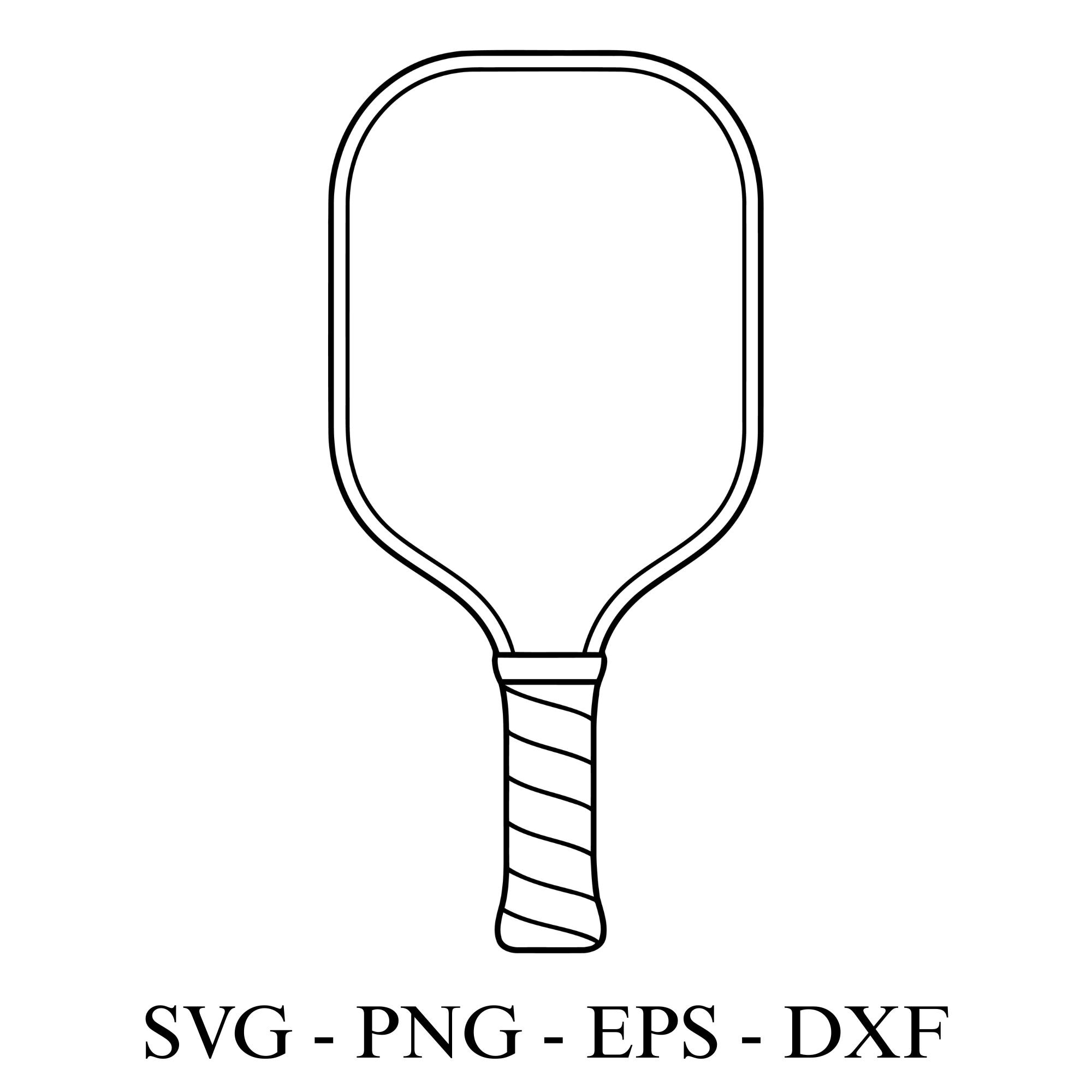 Pickleball Racket Svg Pickleball Paddle Svg, Paddle Racket Svg, Sports Equipment Svg ...