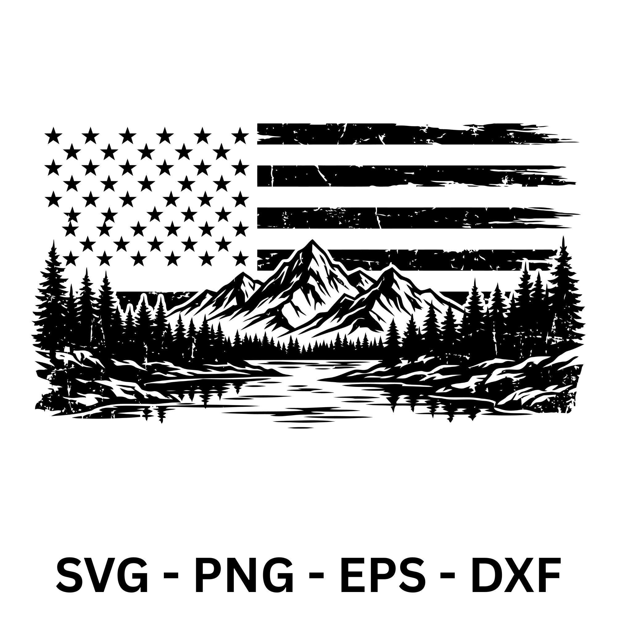 Mountain Flag - Etsy