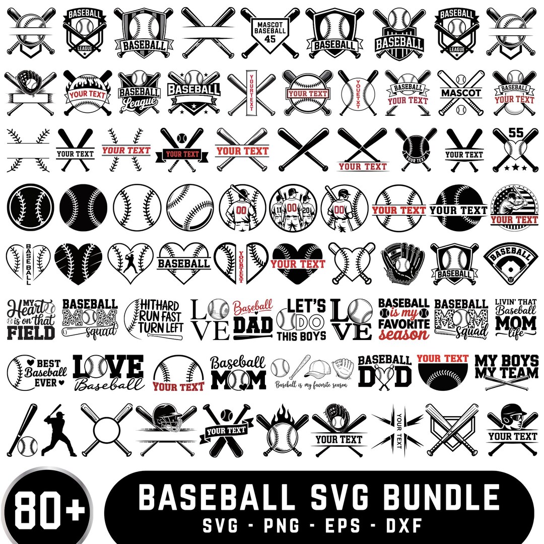 Baseball Svg, Baseball Font Svg, Baseball Mom Svg,custom Baseball Svg ...