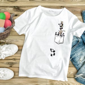 Cute Pandas T-shirt, Panda T-Shirt, Panda Lover Shirts, Cute Panda Bear Shirt, Animal Shirt, Panda Shirts, Cute Animal Shirt, Gift for Women