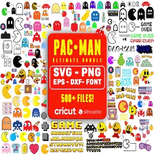 Pacman- Digital Files- Pacman Digital Prints- Pacman Digital Download- Svg- Png- Cartoon