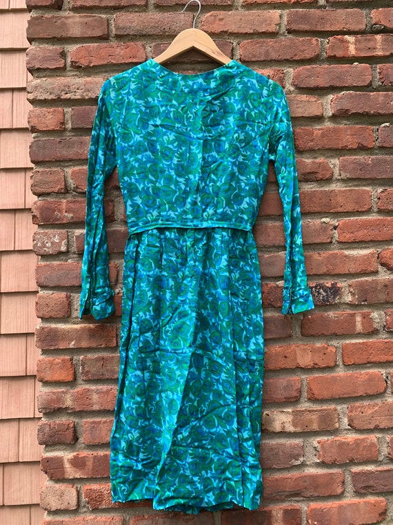 xs | vintage 1960s peacock dress