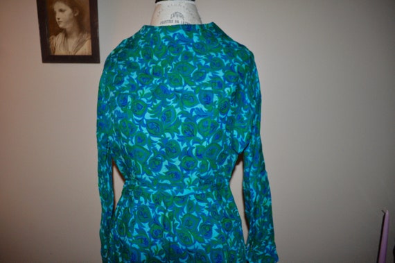xs | vintage 1960s peacock dress