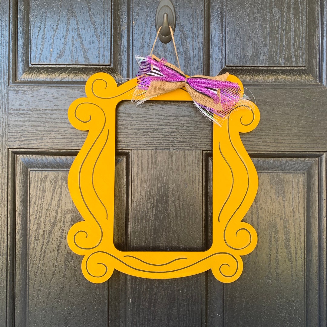 Friends Yellow Frame Door Hanger Etsy