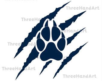 Claw Scratches SVG file, Animal Scratch svg, Claw Mark svg, Tiger Scratch svg, Claw Scratches Cut, Png Eps Dxf, Silhouette Design, Outdoors.