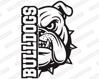 Bulldogs SVG, Bulldog Head Svg, Bulldogs T-shirt, Bulldogs Svg Cricut Cutfile, Bulldogs Mascot, Bulldogs Png, Bulldogs Team.