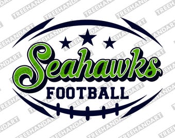 Seahawks SVG : Football School Mascot, Sport, png, eps, dxf (Digital Files)