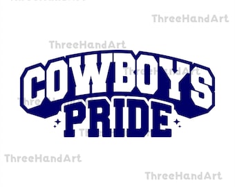 Cowboys SVG, Svg de fierté de cowboys, Cowboys Cricut, T-shirt fichier Svg de cowboys, amour, cadeau, anniversaire, Silhouette de cowboys, Cowboys Svg Png Dxf Eps.