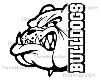 Bulldogs SVG, Bulldog Head Svg, Bulldogs T-shirt, Bulldogs Svg Cricut Cutfile, Bulldogs Mascot, Bulldogs Png, Bulldogs Team.