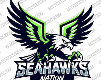 Seahawks SVG : Football School Mascot, Sport, png, eps, dxf (Digital Files)