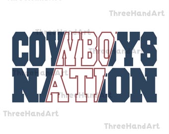 Cowboys SVG, Cowboys Nation Svg, Cowboys Cricut, T-shirt fichier Svg cowboys, amour, cadeau, anniversaire, silhouette de cowboys, cowboys Png Dxf Eps.