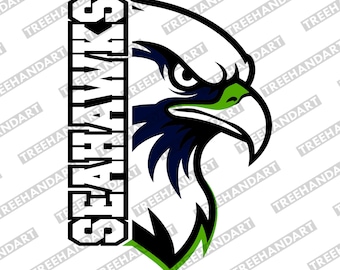 Seahawks SVG : Football School Mascot, Sport, png, eps, dxf (Digital Files)