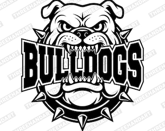 Bulldogs SVG, Bulldog Head Svg, Bulldogs T-shirt, Bulldogs Svg Cricut Cutfile, Bulldogs Mascot, Bulldogs Png, Bulldogs Team.