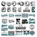 35 Eagles SVG Bundle, Eagles SVG, Eagles Cutfile, Eagles Cricut, Eagles Svg File T-Shirt, Eagles For Love Gift Birthday, Eagles Silhouette.