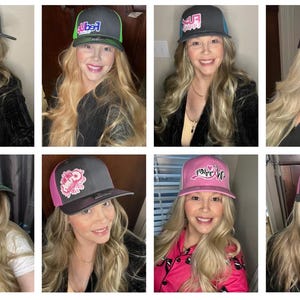 caps, leatherette patches, t-shirts, personalized items