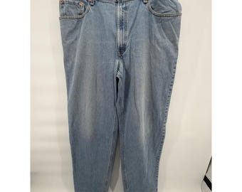 Vintage Levi's 560 Comfort Fit Jeans 38x34 Blue Denim Loose Tapered Leg 90s Y2K