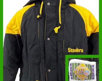 Vintage Pittsburgh Steelers Jacket NFL Classic Team Collection Puffy Parka XL