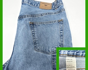 Vintage Dockers Carpenter Jeans Mens 38x29 Relaxed Fit Denim Blue Workwear Y2K