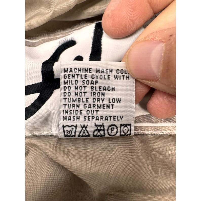 VTG 90s Fila Snowtime Chaqueta de esquí Anorak Tan Khaki 1/4 Zip Jersey Hombre 6/Grande imagen 5