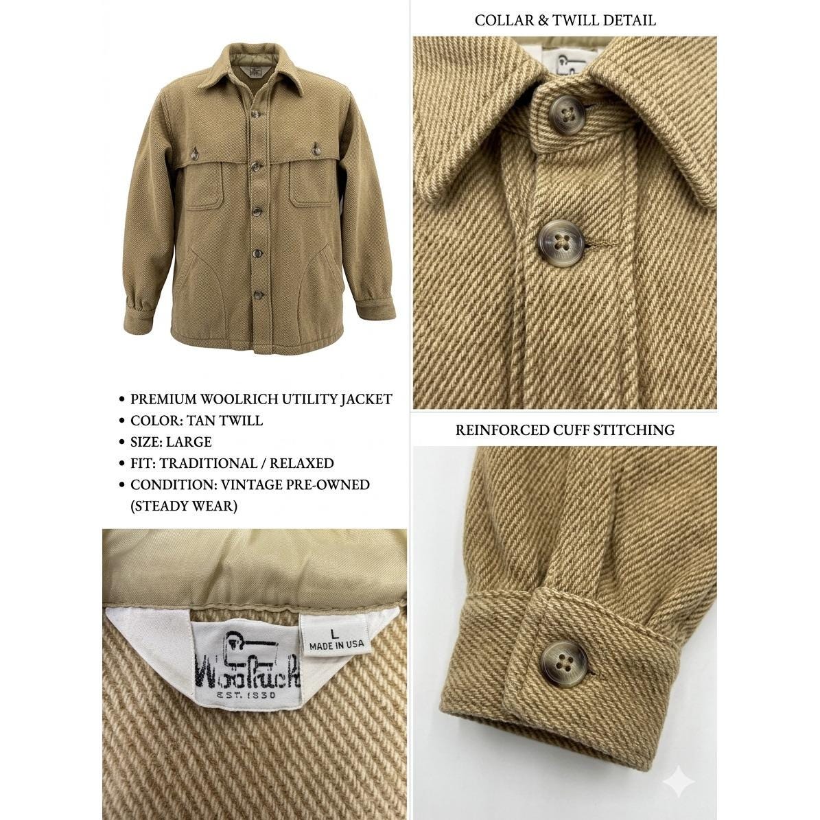 ◇WOOLRICH◇sizeM made in USA duck JKT/vintage ウールリッチ