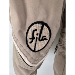 VTG 90s Fila Snowtime Chaqueta de esquí Anorak Tan Khaki 1/4 Zip Jersey Hombre 6/Grande imagen 6