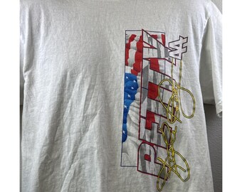 Camiseta vintage Kyle Petty NASCAR de los años 90, Hot Wheels Racing, para hombre, talla L, doble cara, fabricada en EE. UU.