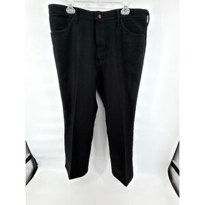 Jeans Wrangler vintage neri, taglia 40x29, modello Western Flare in twill di poliestere, prodotti negli Stati Uniti. immagine 3