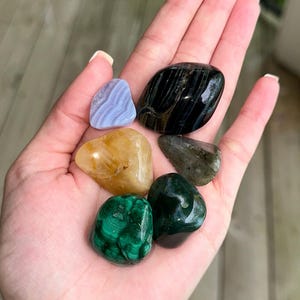 Tumbled Stone Set | Curated Crystal Set | 6 high quality crystals for healing
